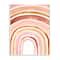 Stupell Industries Warm Red Shades of Abstract Arches Watercolor White Framed Wall Art